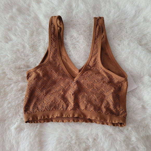 🤎AERIE SUPERCHILL SEAMLESS BRA TOP SIZE S - Picture 8 of 8